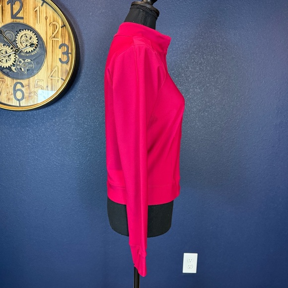 Nike Raspberry Red Dri-Fit Zip-Up Track Jacket | Size Small - Picture 4 of 9